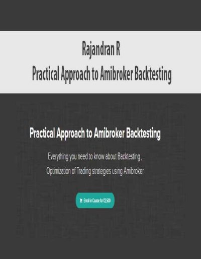 Rajandran R – Practical Approach to Amibroker Backtesting