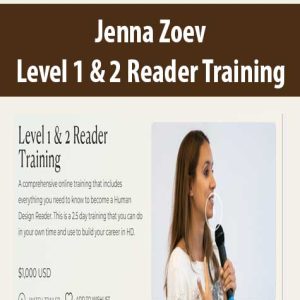 Jenna Zoev – Level 1 & 2 Reader Training