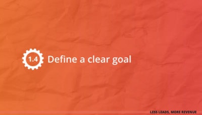 Define a clear goal