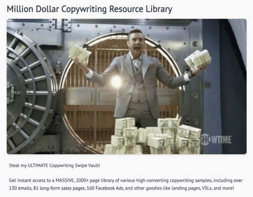 Csaba Borzasi – Million Dollar Copywriting Swipe Library