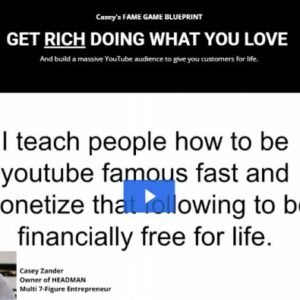 Casey Zander – YouTube Fame Game Blueprint