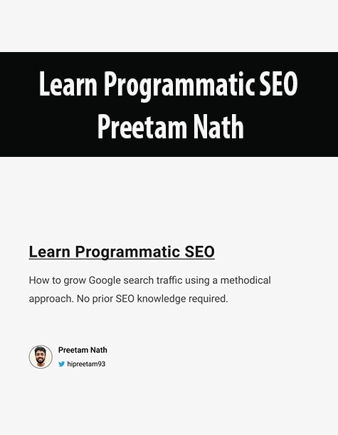 Learn Programmatic SEO By Preetam Nath Learn Programmatic SEO By Preetam Nath