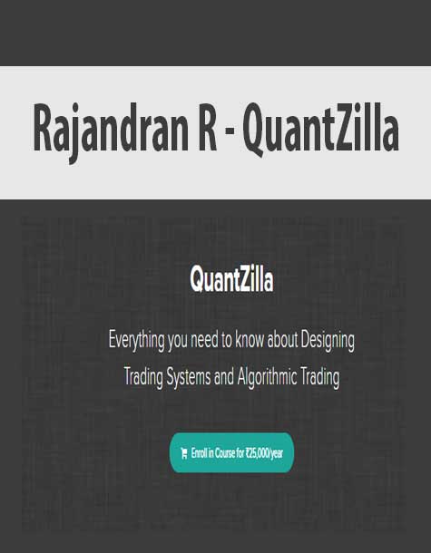 Rajandran R – QuantZilla Rajandran R – QuantZilla